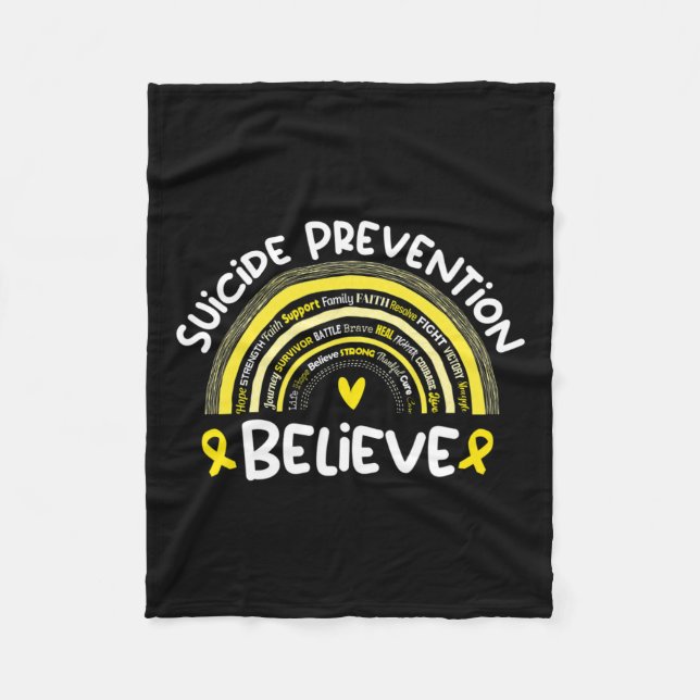 Prävention Bewusstsein Monat Suizidprävention Fleecedecke (Vorderseite)