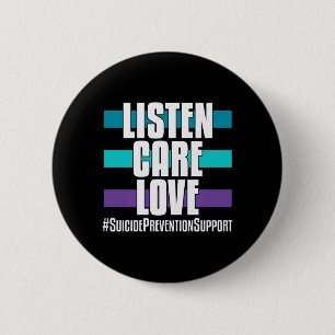 Prävention Hören Pflege Liebe _ Für Unterstützer Button
