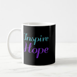 Präventionsbewusstseinsdesign Hoffnung inspirieren Kaffeetasse