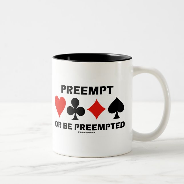 Präventiv- oder Präventivmaßnahmen (Spaß der Doppe Zweifarbige Tasse (Rechts)