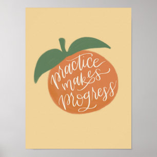 Praxis macht Progress-Plakat Poster