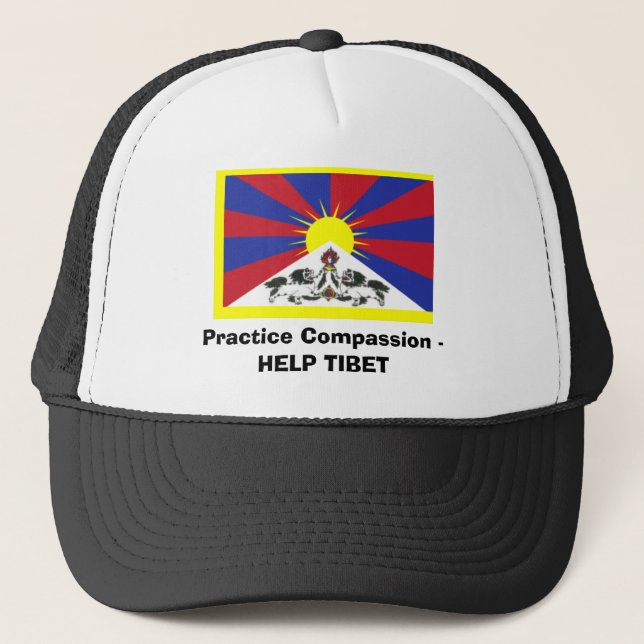 Praxis-Mitleid - HILFE TIBET Truckerkappe (Vorderseite)