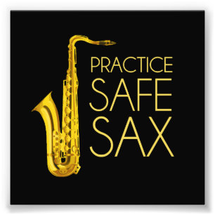 Praxis-Safe-Saxophon Fotodruck