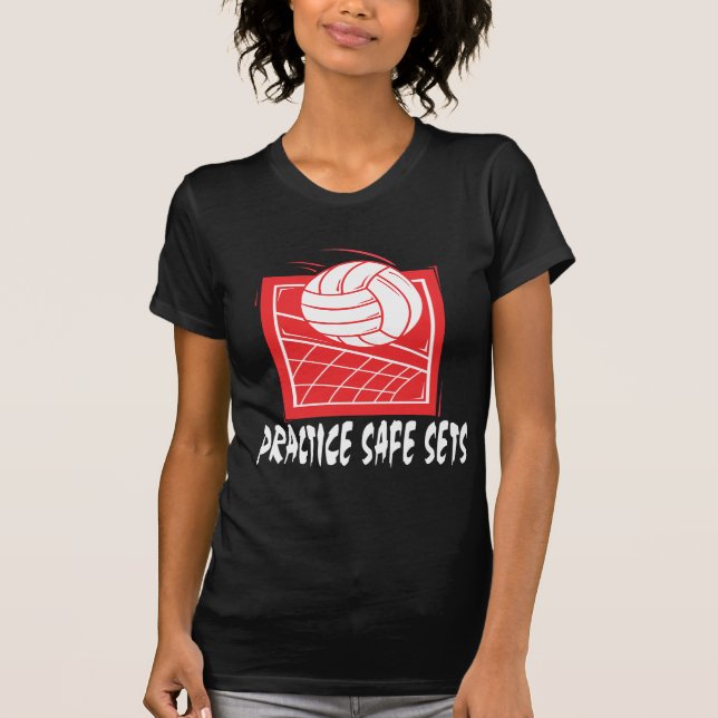 Praxis-sichere Set-Volleyball-T - Shirts (Vorderseite)
