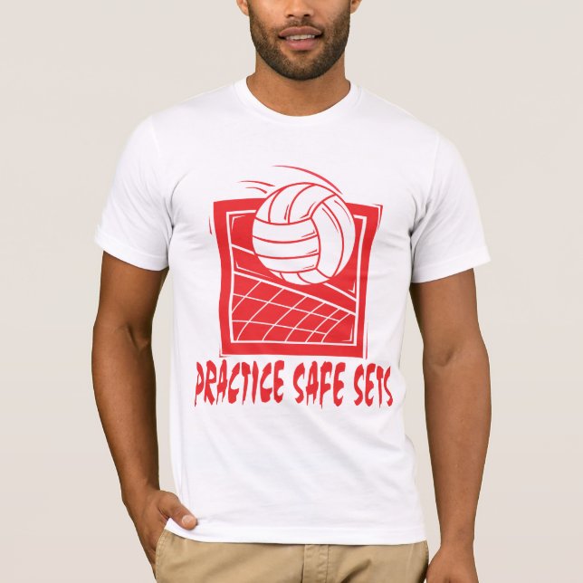 Praxis-sicherer Set-Volleyball T-Shirt (Vorderseite)