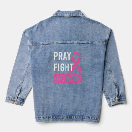Pray Fight Believe Jeansjacke
