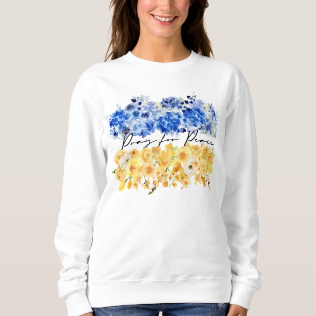 Pray for Peace. I stand with Ukraine.  Sweatshirt (Vorderseite)