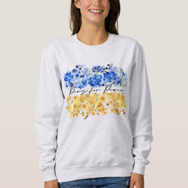 Pray for Peace. I stand with Ukraine.  Sweatshirt (Vorderseite)