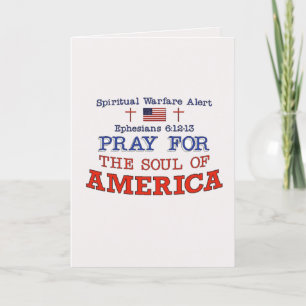 PRAY FÜR AMERIKA Grußkarte Dankeskarte