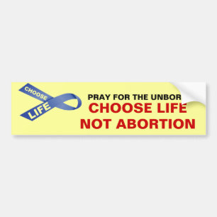 PRAY FÜR DAS UNBORN WÄHLENDE LEBEN, DAS NICHT ABOR AUTOAUFKLEBER