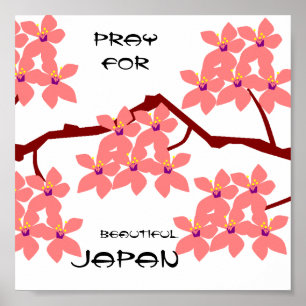 PRAY FÜR SCHÖNEN JAPAN POSTER