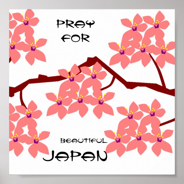 PRAY FÜR SCHÖNEN JAPAN POSTER (Vorne)