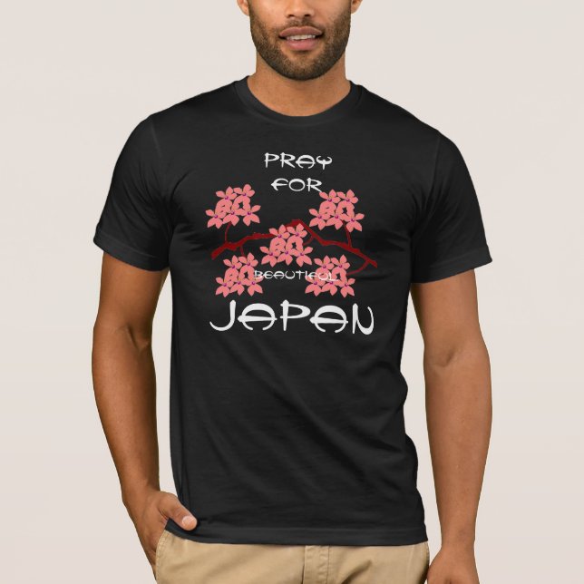 PRAY FÜR SCHÖNEN JAPAN T-Shirt (Vorderseite)
