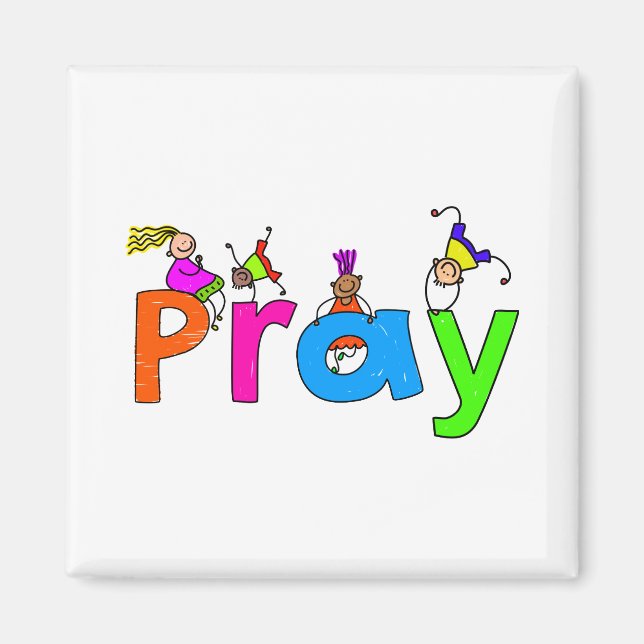 Pray Kids Magnet (Vorne)