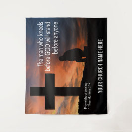 PRAY OHNE AUFNAHME Christlicher Kirchenmauer Kunst Wandteppich