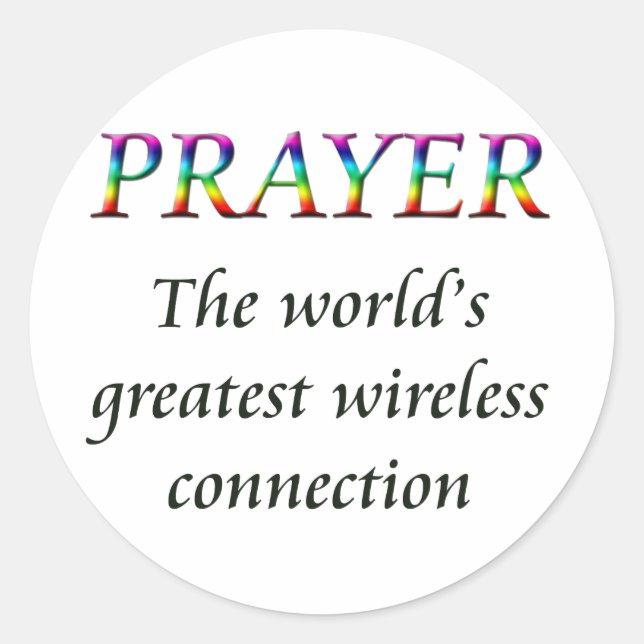 PRAY RUNDER AUFKLEBER (Vorderseite)