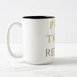 Pray Train Repeat Mug – Christian Fitness Motivati Zweifarbige Tasse