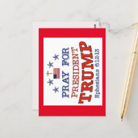 PRAY UM PRES. TRUMP-Postkarte