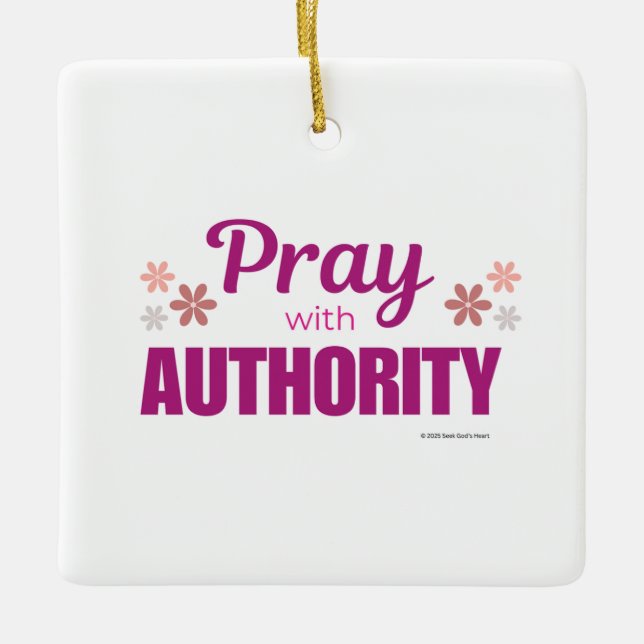 Pray with Authority, Keramikornament (Vorderseite)