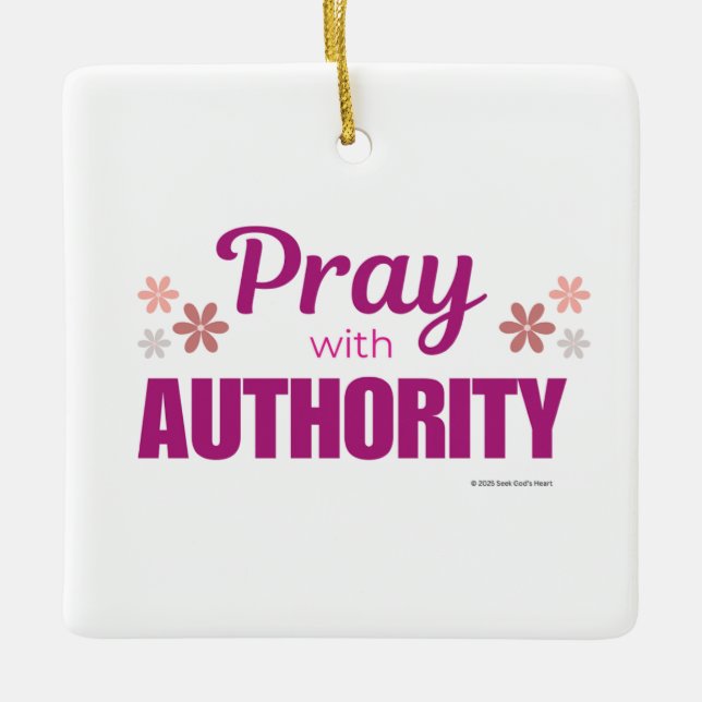 Pray with Authority, Keramikornament (Vorderseite)
