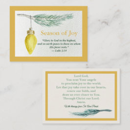 Prayer Card - Personalize - Season of Joy Mitteilungskarte