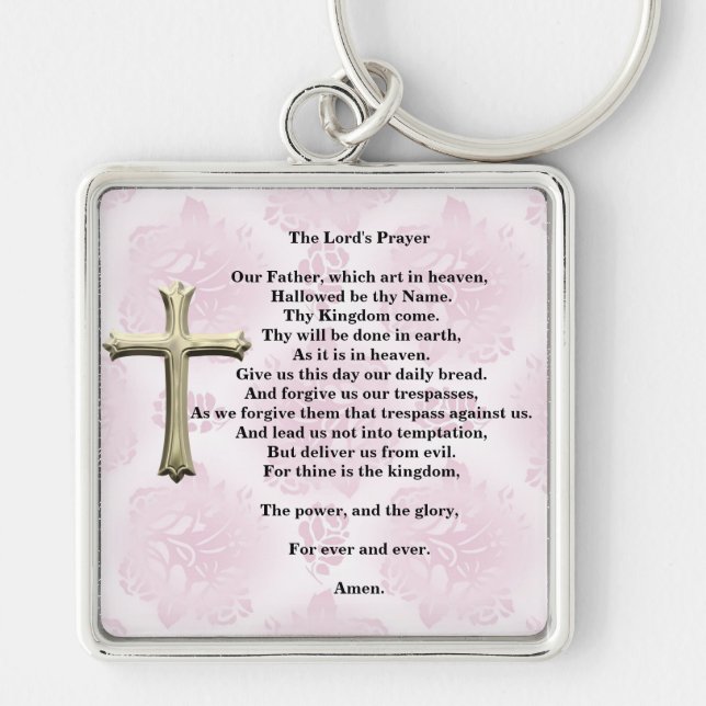 Prayer des Lords (Rosa) Schlüsselanhänger (Vorne)