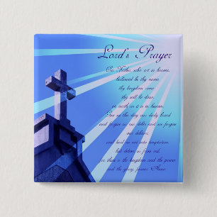 Prayer Design Pin Lords Button