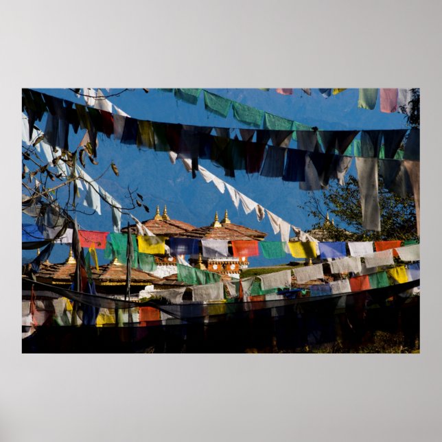 Prayer flags and chortens poster (Vorne)