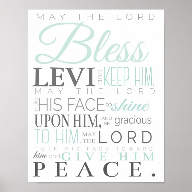 PRAYER FÜR BABY BOYDRUCKEN POSTER (Vorne)