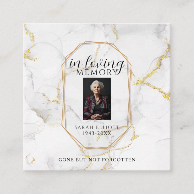 Prayer in memory of loved one Card Telefonnummerkarte (Vorderseite)