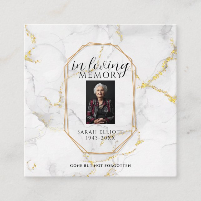 Prayer in memory of loved one Card Telefonnummerkarte (Vorderseite)