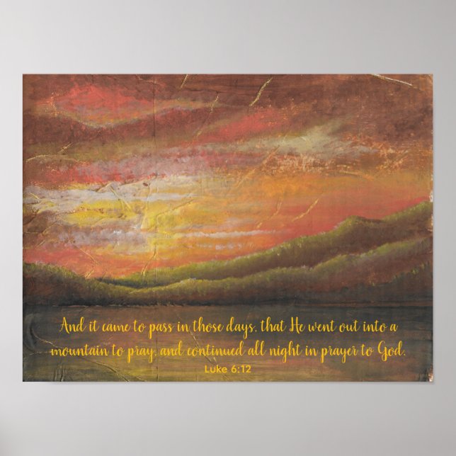 Prayer in the Mountains Poster (Vorne)