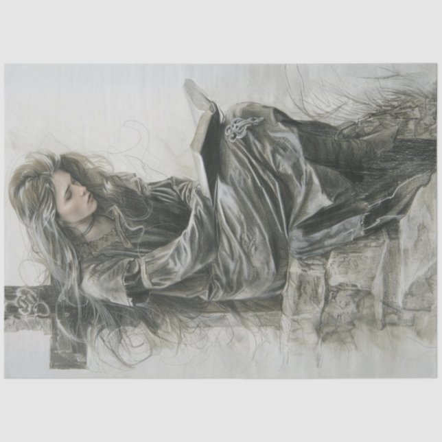 Prayer in Time of Grief Decoupage  Tissue Paper Seidenpapier (Vorderseite)