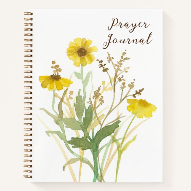 Prayer Journal Bible Study Scriptures Monogram Notizbuch (Vorderseite)