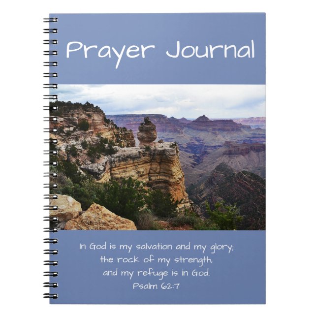 Prayer Journal Bible Verse Grand Canyon Ansicht Notizblock (Vorderseite)