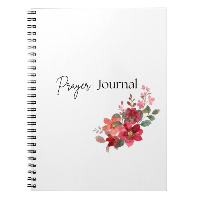 Prayer Journal | Blume Notizblock (Vorderseite)