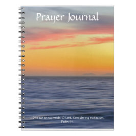 Prayer-Journal zum Sonnenuntergang Notizblock