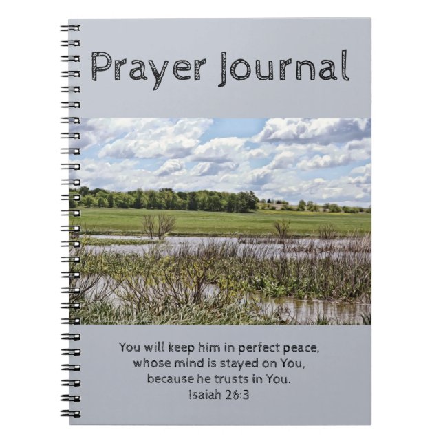 Prayer Journal zur Landschaft der Flüsse Notizblock (Vorderseite)