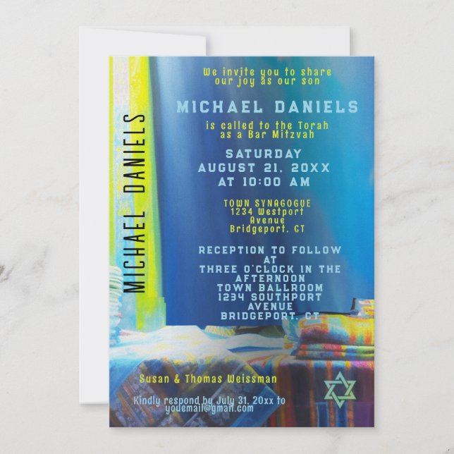 Prayer Shawls Einladung (Vorderseite)