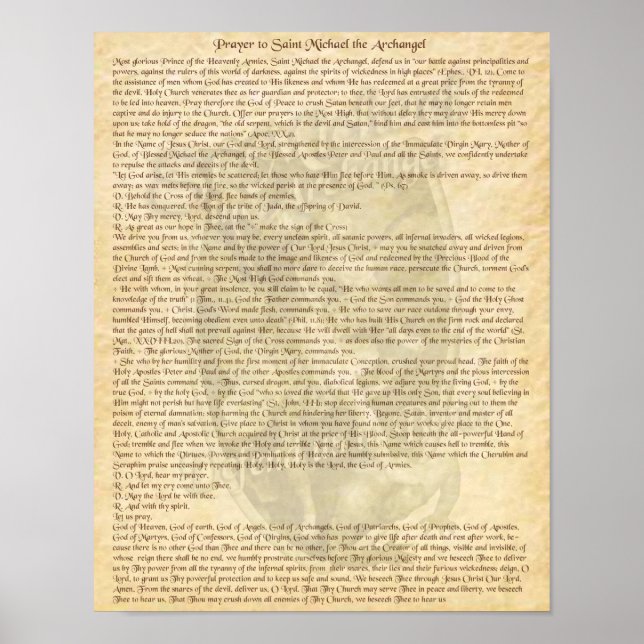 PRAYER TO ST MICHAEL THE ARCHANGEL POSTER (Vorne)