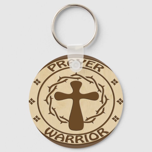 PRAYER WARRIOR CHRISTLICH GEAR SCHLÜSSELANHÄNGER (Vorderseite)