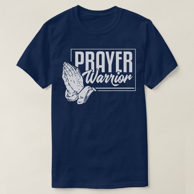 Prayer Warrior Christlich Pastor TShirt (Design vorne)