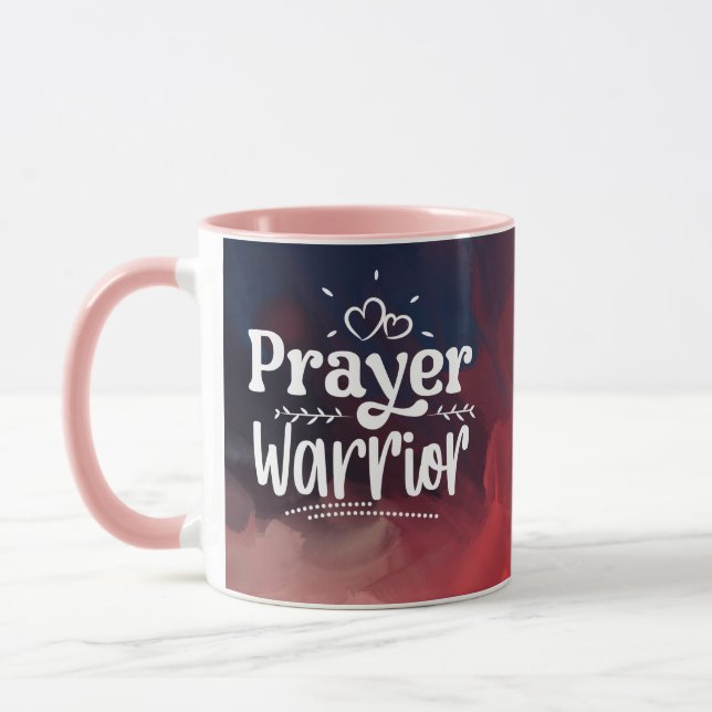 PRAYER WARRIOR Inspiration Christliches Zitat Tasse (Links)