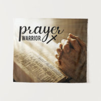 PRAYER WARRIOR Offene Bibel Christliches Kreuz