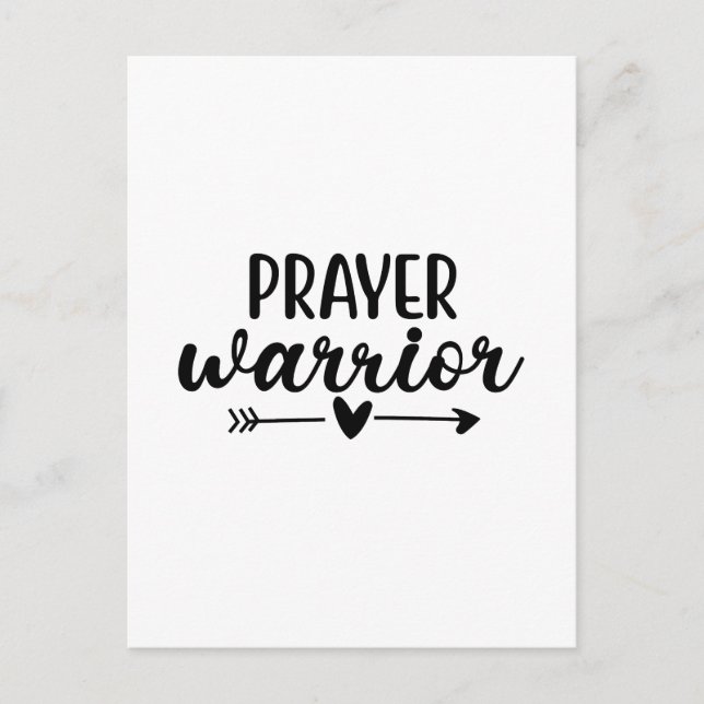 Prayer Warrior  Postkarte (Vorderseite)