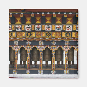 Prayer Wheels in a small public square Magnet