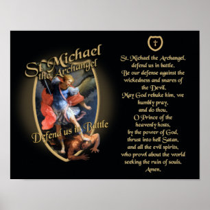 PRAYER ZU SAINT MICHAEL THE ARCHANGEL POSTER