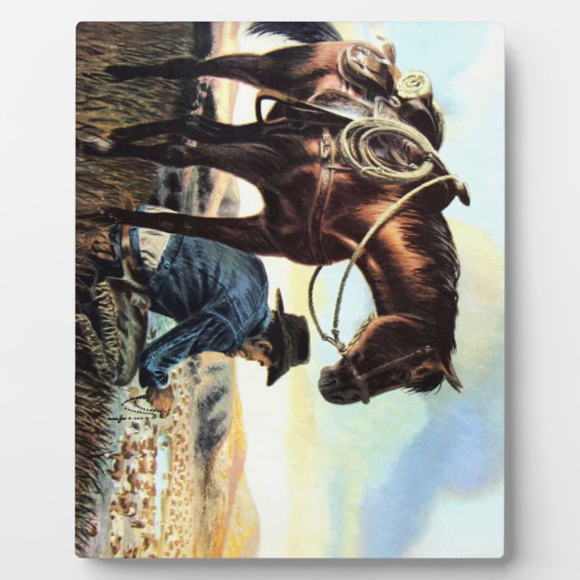 Praying Cowboy Fotoplatte (Vorderseite)