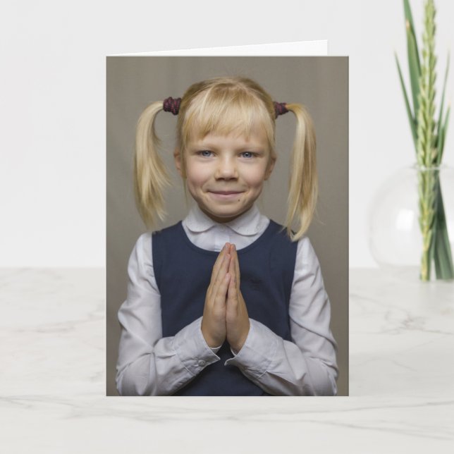 PRAYING FOR A CURE FOR LIBERALISM CARD KARTE (Vorderseite)