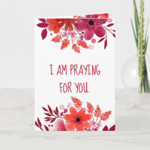 Praying For You - Folded Greeting Card Karte